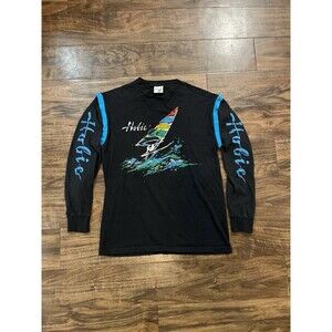 Vintage 80s Hobie Sailboat Long Sleeve T Shirt Size Large